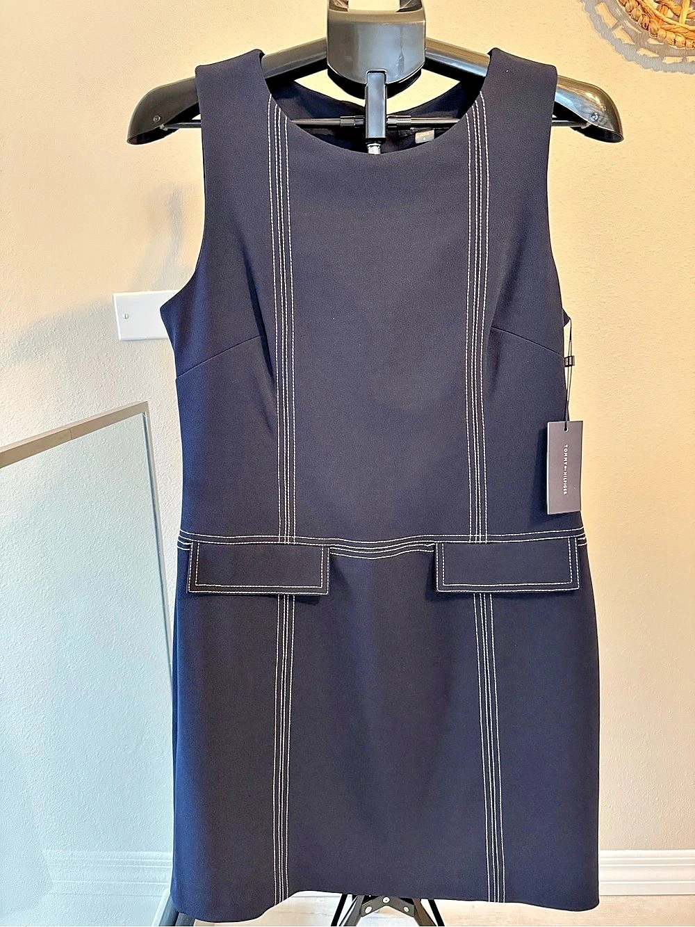 Tommy Hilfiger Mini Dress Blue Size 8 NWT